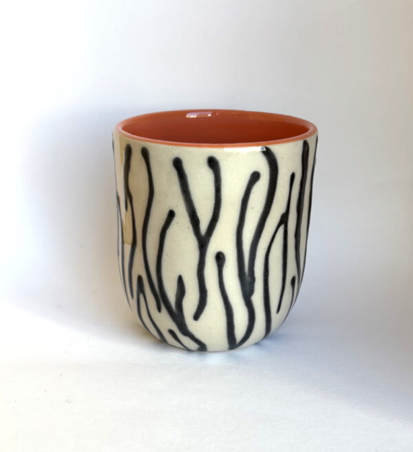 La Pause Argile : tasse zebre