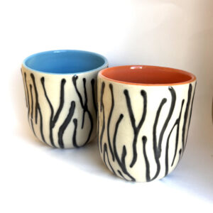 Tasse « Zèbre » orange